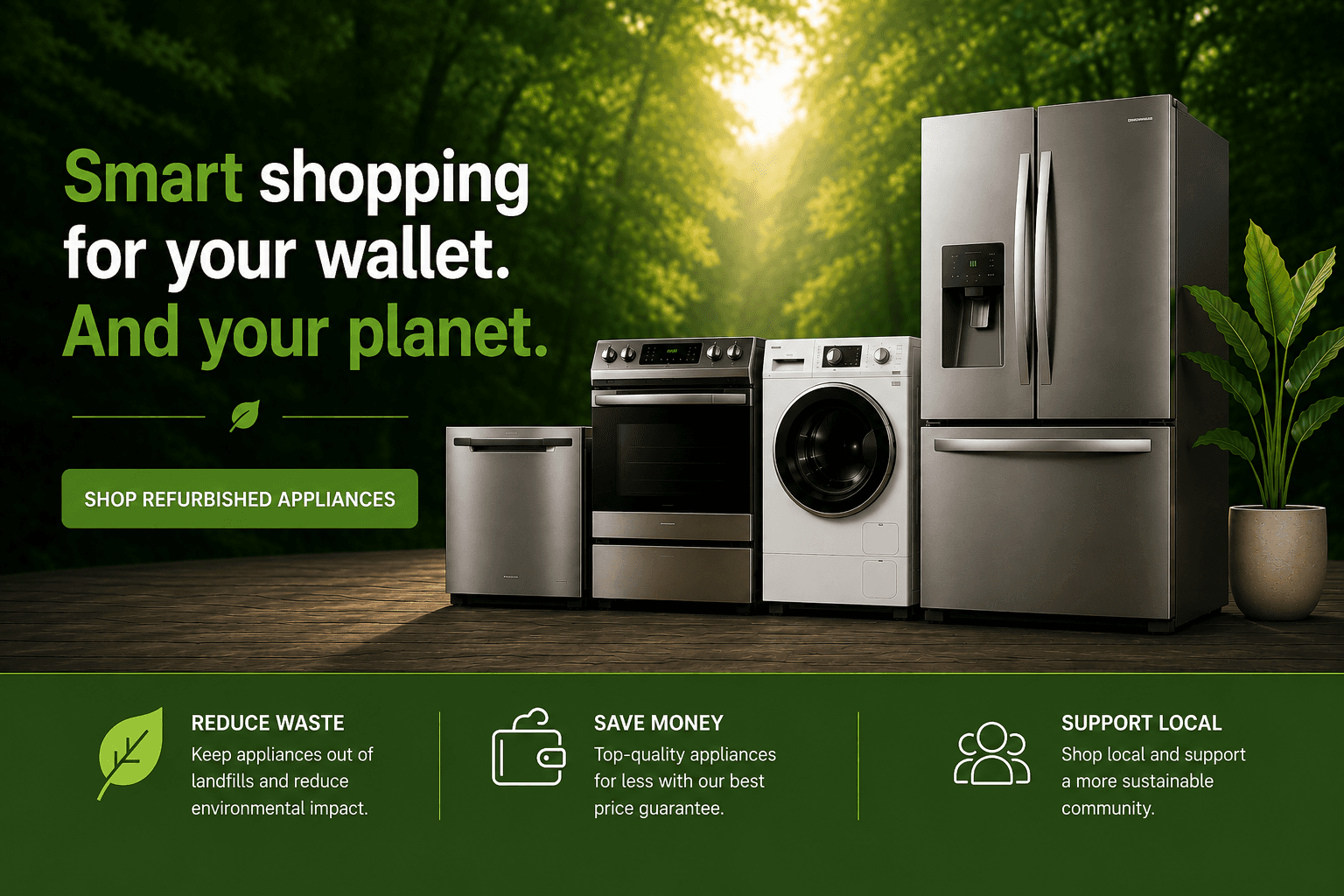 Undervalue Appliances - Smart shopping for your wallet. And your planet.