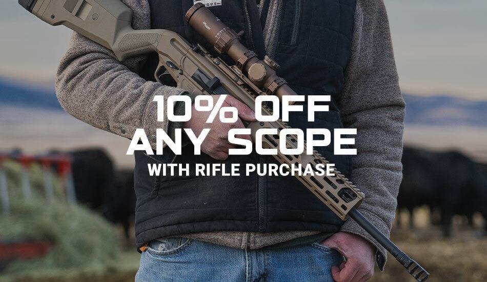 10% OFF RIFLE SCOPES