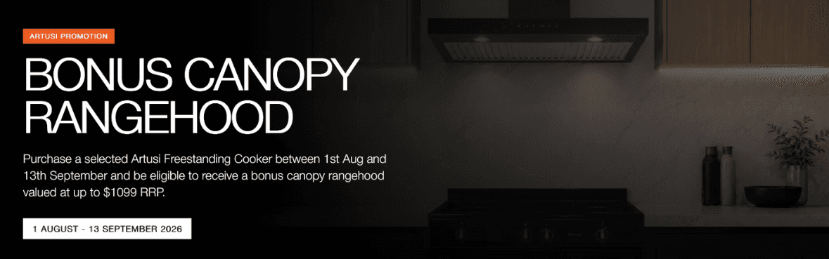 Bonus Matching BBQ Lid with purchase of eligible Artusi Built-In BBQ - Ends 30th June 2026