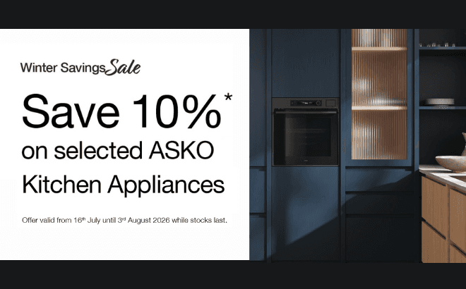 Save 10% on selected Asko Kitchen Appliances*
