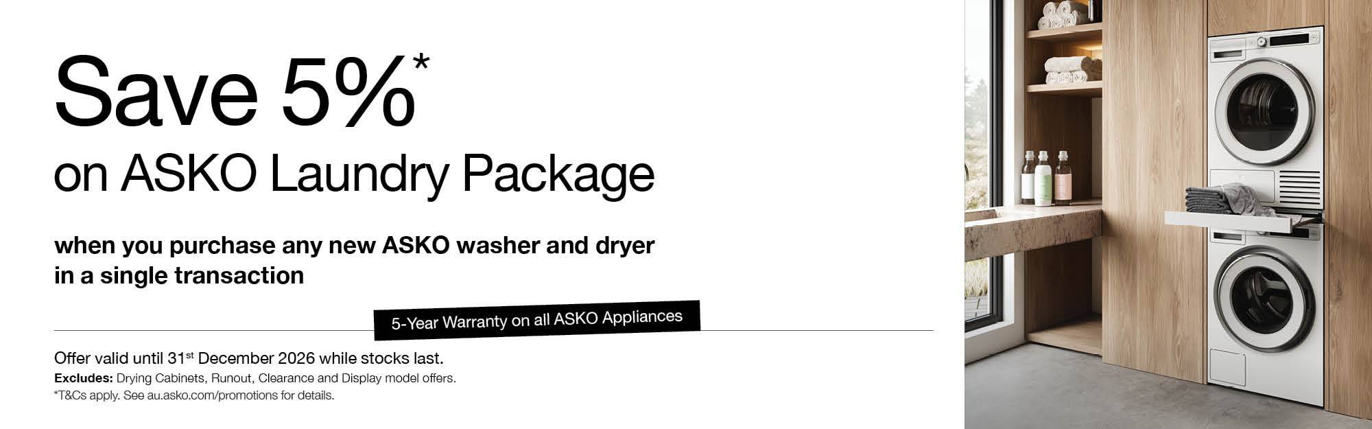  Save up to 20% on Asko Home Packages*