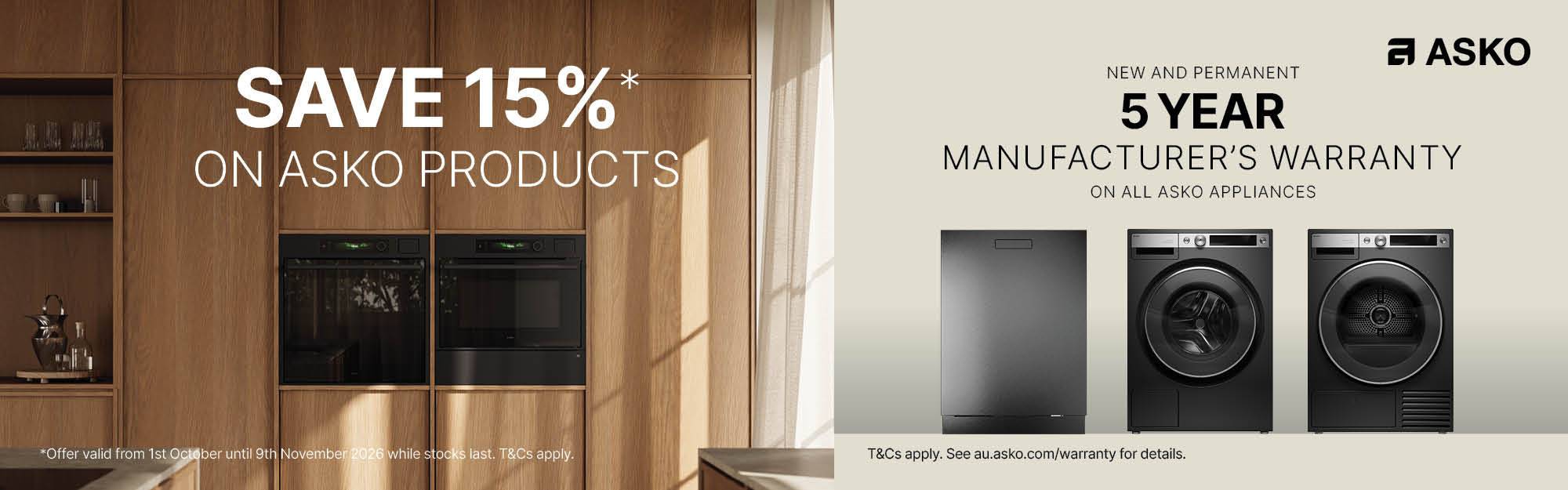  Save up to 20% on Asko Home Packages*