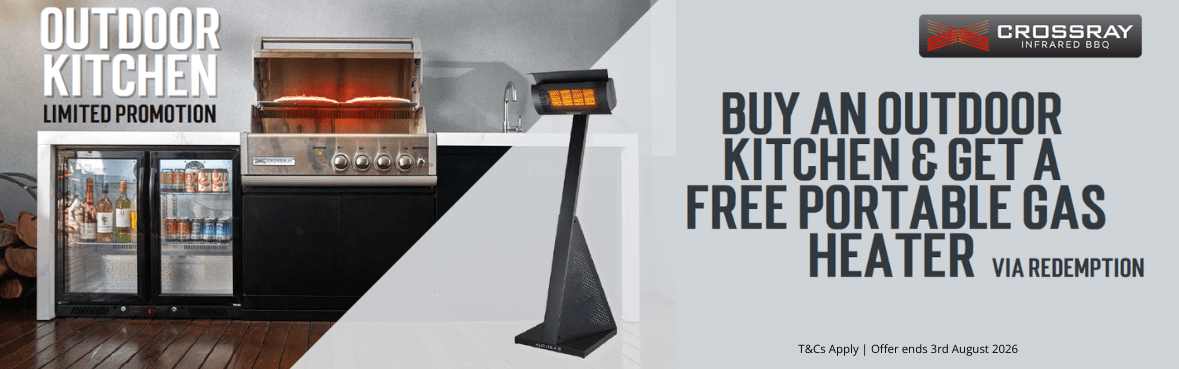 20% Off Crossray BBQs and Outdoor Kitchens*