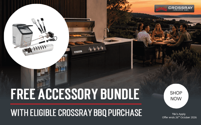 Free Accessory Bundle with eligible Crossray BBQ or Outdoor Kitchen*