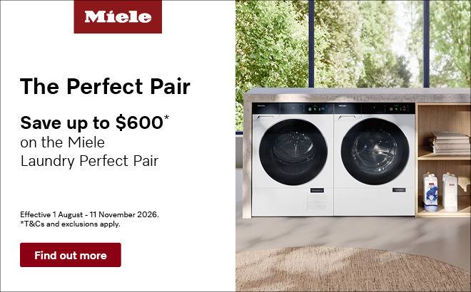 Save up to $600 on selected Miele Laundry Packages*