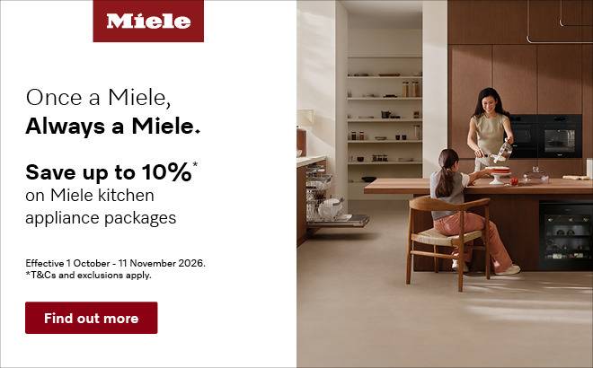 Save up to 10% on Miele Kitchen Appliance Packages