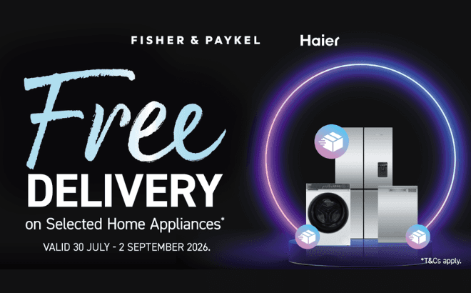 FREE DELIVERY on selected Fisher & Paykel and Haier products*