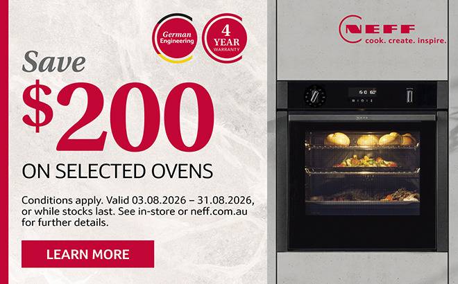 Save $200 on selected Neff Dishwashers*