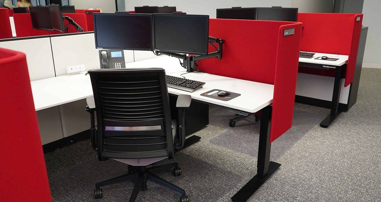 Atdec AWMS-2-D13 dual monitor solution at Brown Brothers