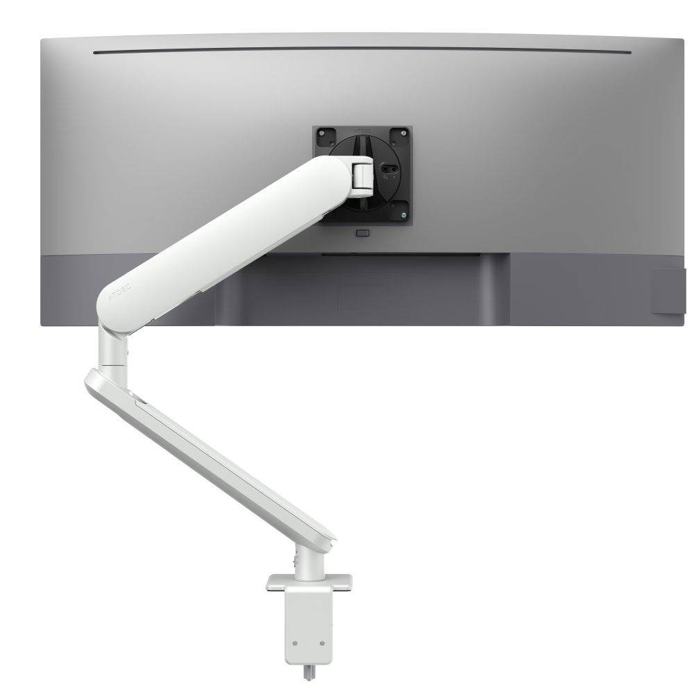 Atdec Ora in which finish with a 34-inch curved ultrawide monitor