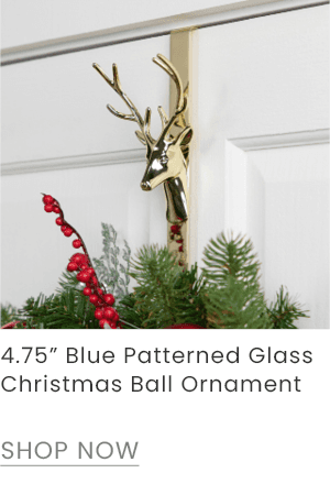 4.75-inch gold reindeer over-the-door wreath hanger