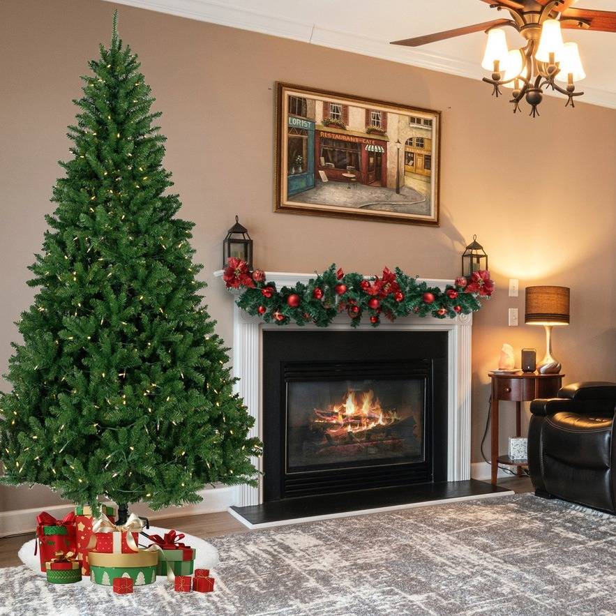 Prelit Manchester Pine 7.5-foot Instant Connect tree with dual LED lights
