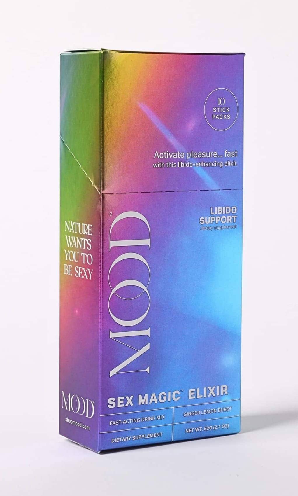 MOOD SEX MAGIC™ Sexy Plant-Activated Elixir back label with ingredients