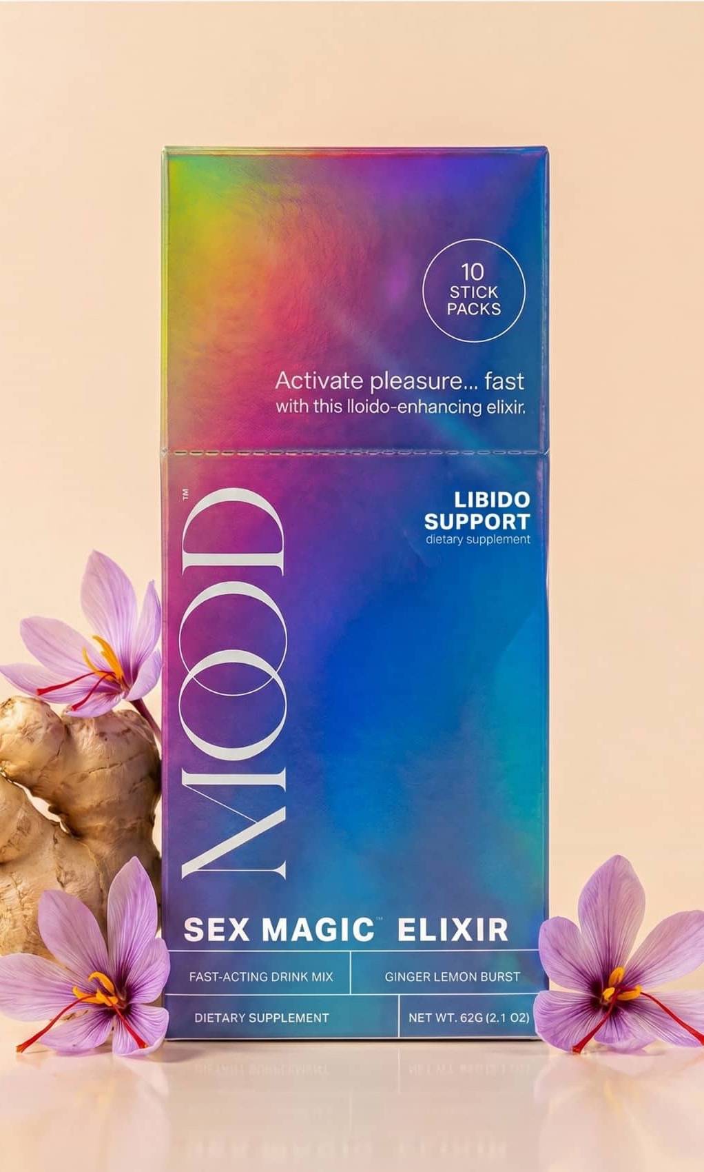 MOOD SEX MAGIC™ Sexy Plant-Activated Elixir packaging front label