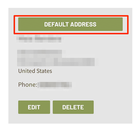 Accessing your addresses